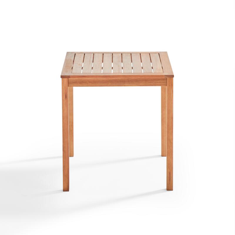 Table bistrot carrée (70 x 70 x 76 cm) en bois d'eucalyptus FSC®