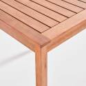 Table bistrot carrée (70 x 70 x 76 cm) en bois d'eucalyptus FSC®