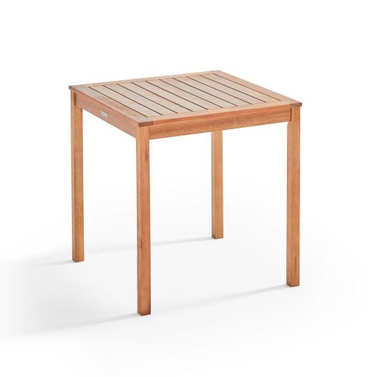Table bistrot carrée (70 x 70 x 76 cm) en bois d'eucalyptus FSC®