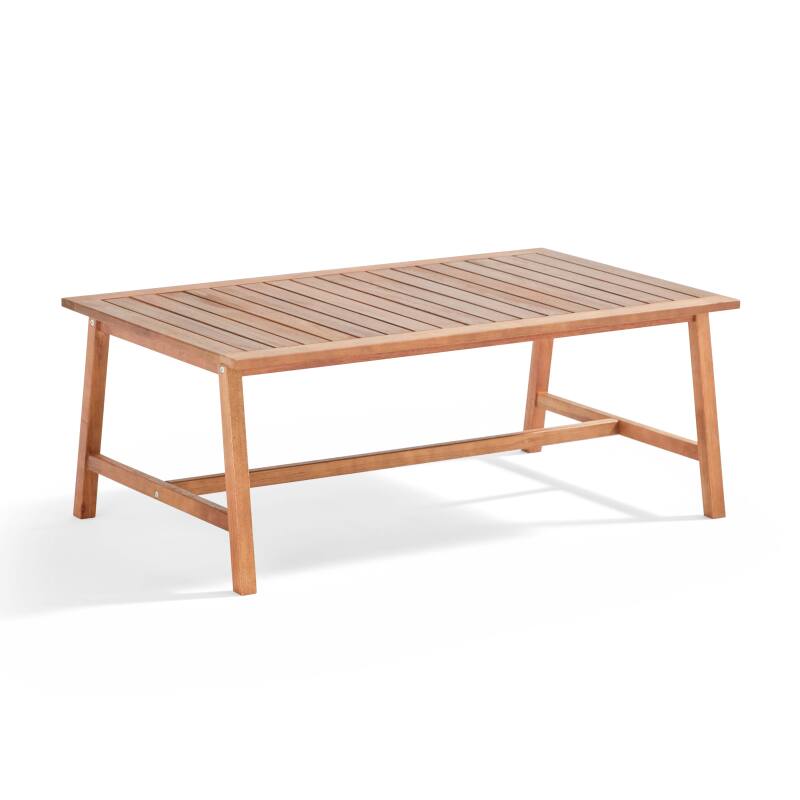 Salotto da giardino in legno di eucalipto FSC® con 1 divano, 2 poltrone e Tavolina da salotto