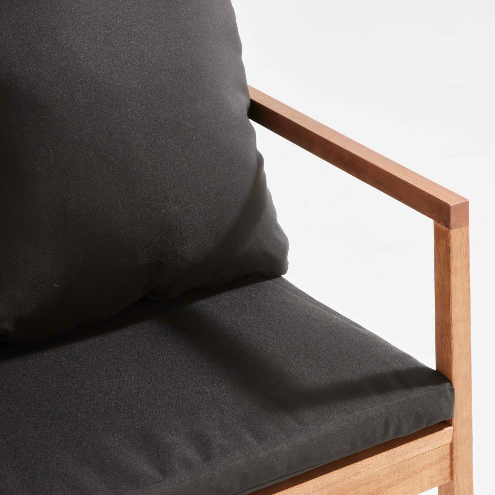 Salotto da giardino in legno di eucalipto FSC® con 1 divano, 2 poltrone e Tavolina da salotto