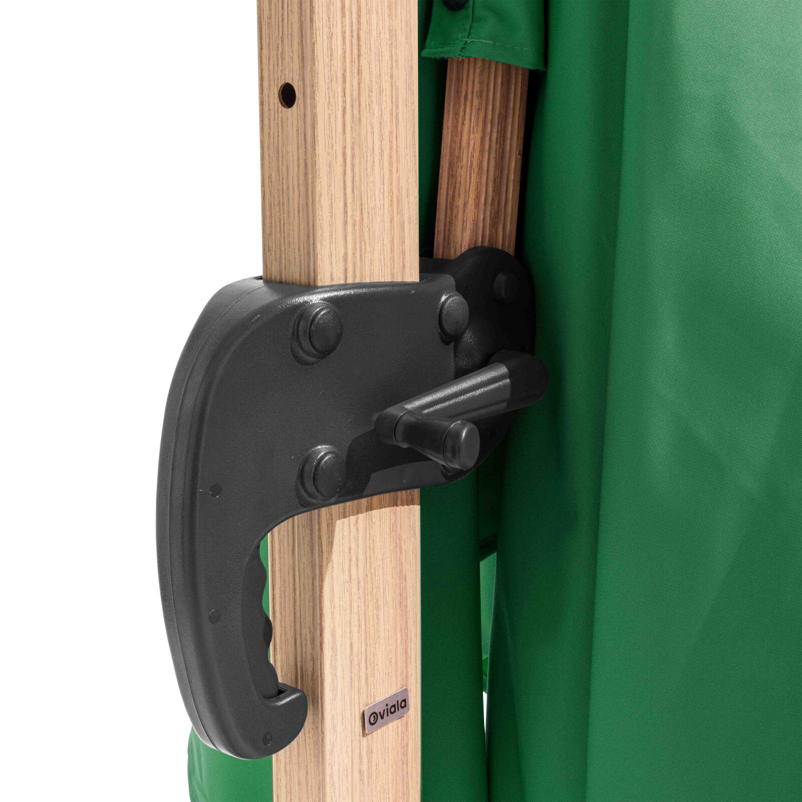 Ombrellone a braccio (3 x 3m) + lastra zavorrata da 100L su ruote