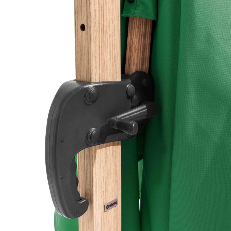 Ombrellone a braccio (3 x 3m) + lastra zavorrata da 100L su ruote (2/7)