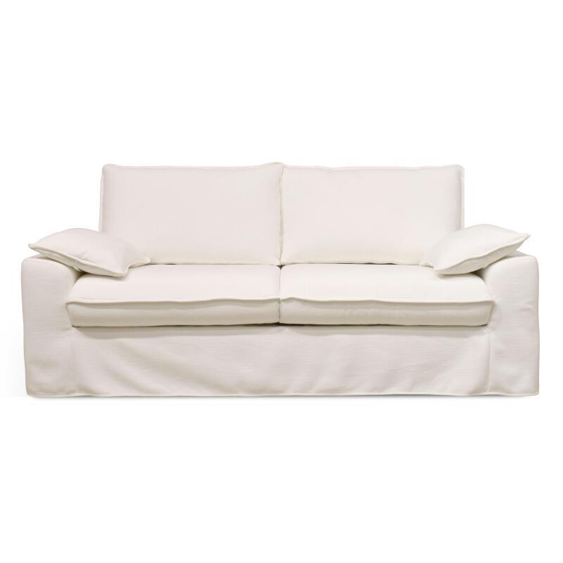 Divano letto a 3 posti in tessuto strutturato