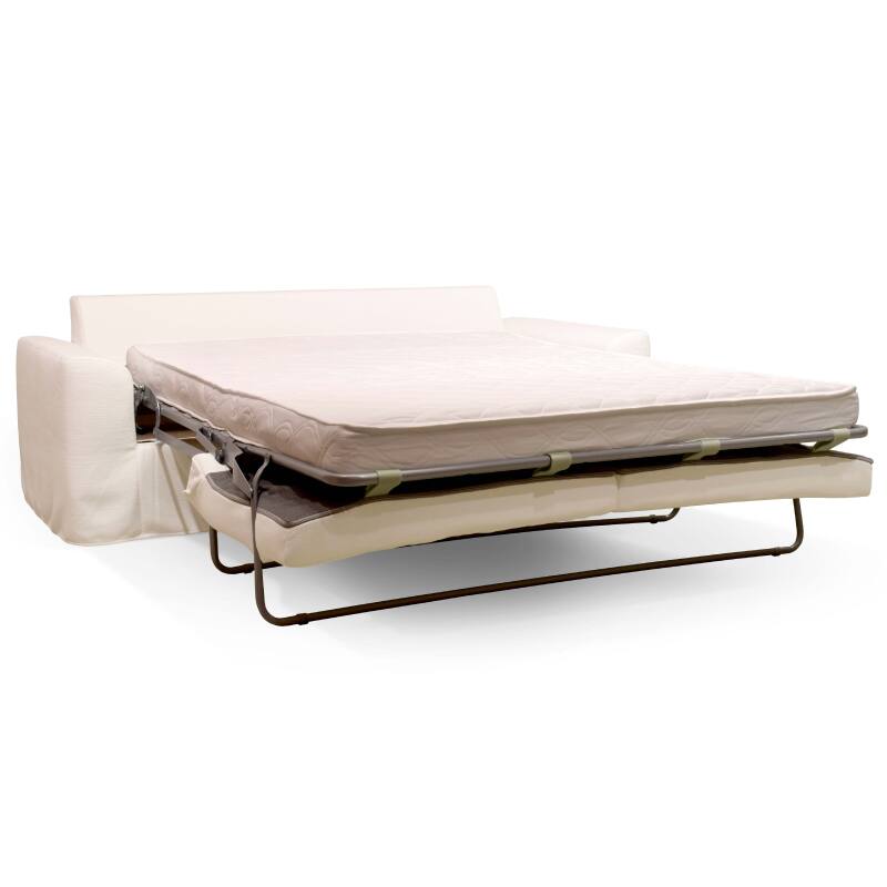 Divano letto a 3 posti in tessuto strutturato