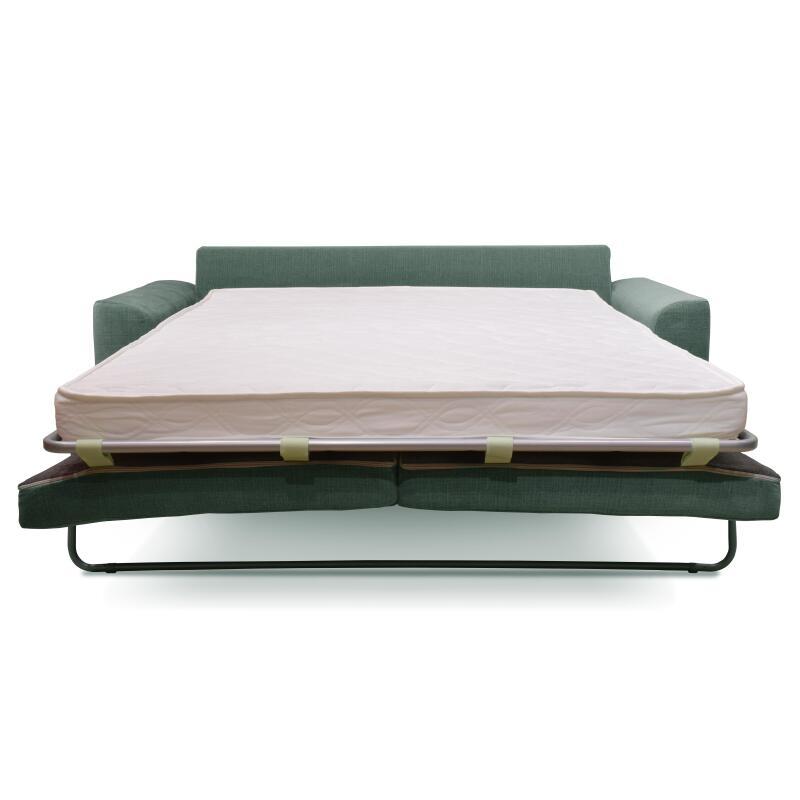 Divano letto a 3 posti in tessuto strutturato