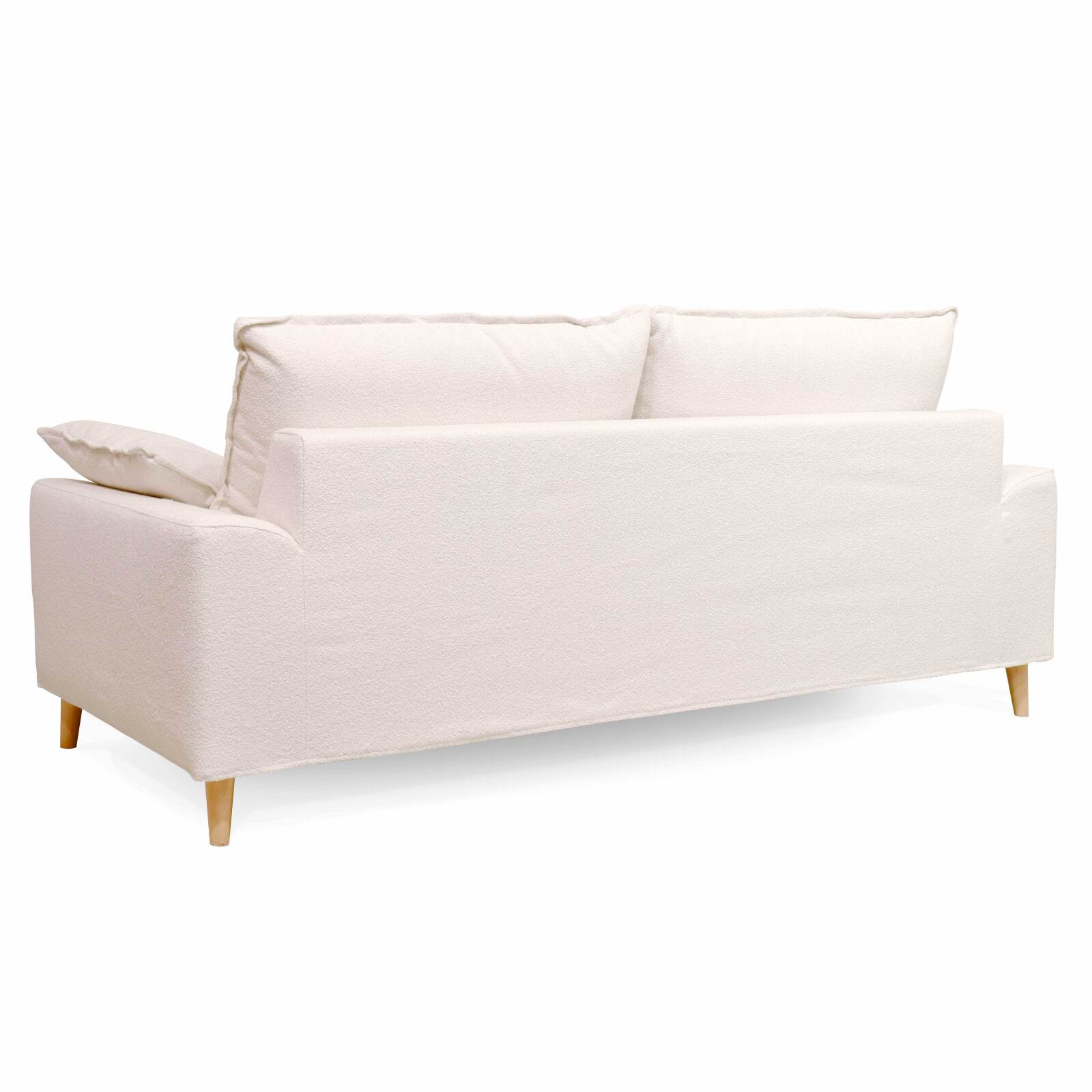 Divano letto a 3 posti in tessuto French Terry