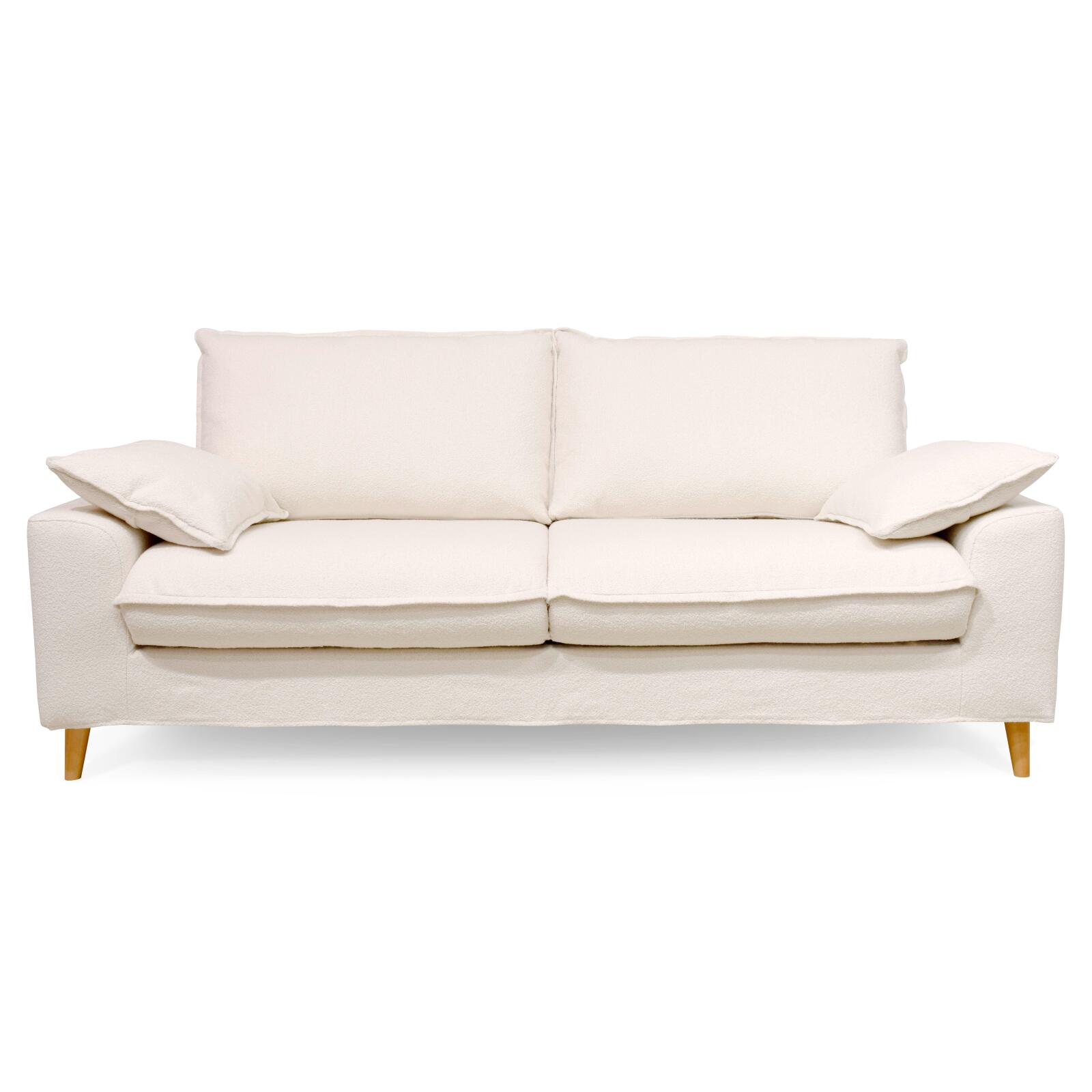 Divano letto a 3 posti in tessuto French Terry