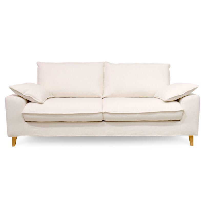 Divano letto a 3 posti in tessuto French Terry