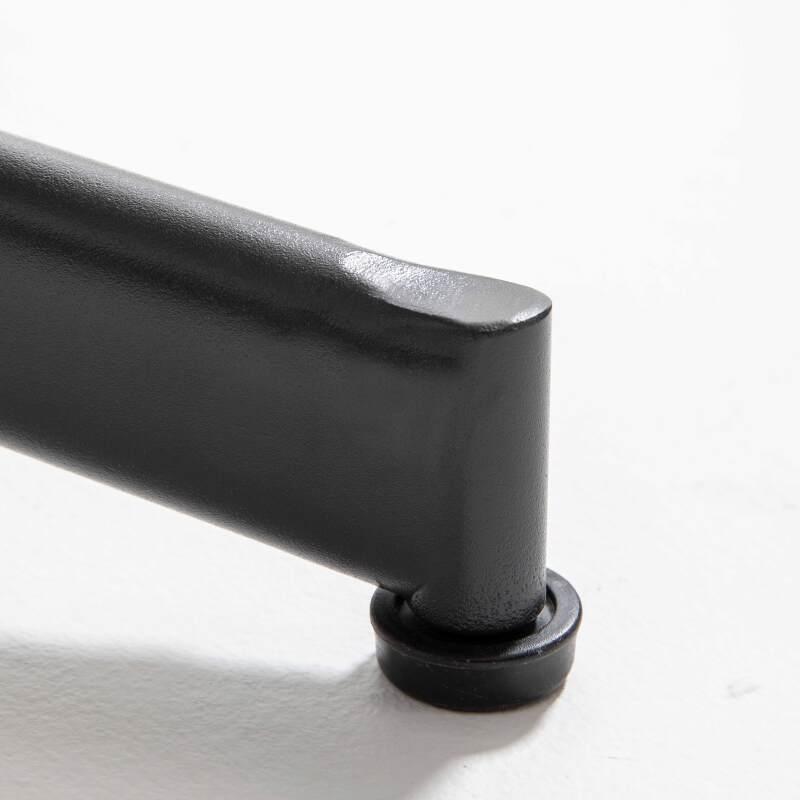 Tavolo da giardino rotondo Ø60 cm con piano in ceramica + 4 sedie in metallo