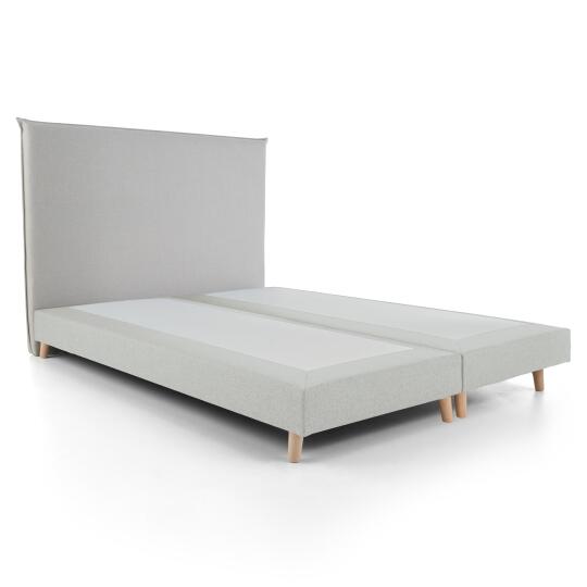 Set letto: base letto sommier + testiera in legno massiccio | Oviala
