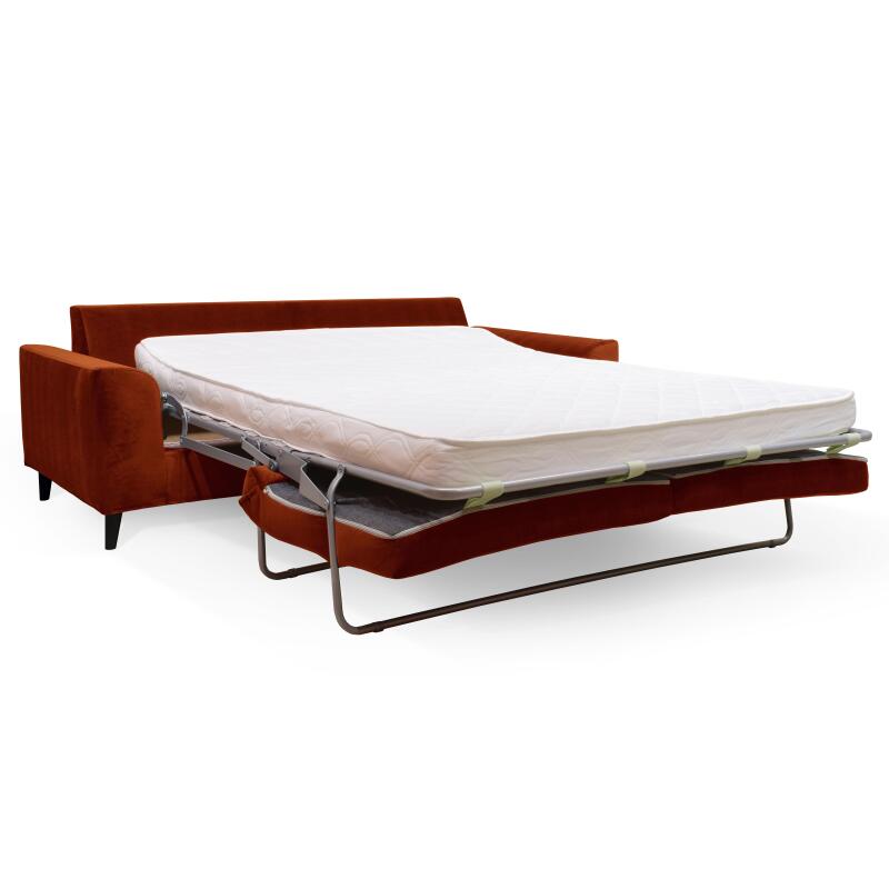 Copridivano convertibile in velluto a 3 posti