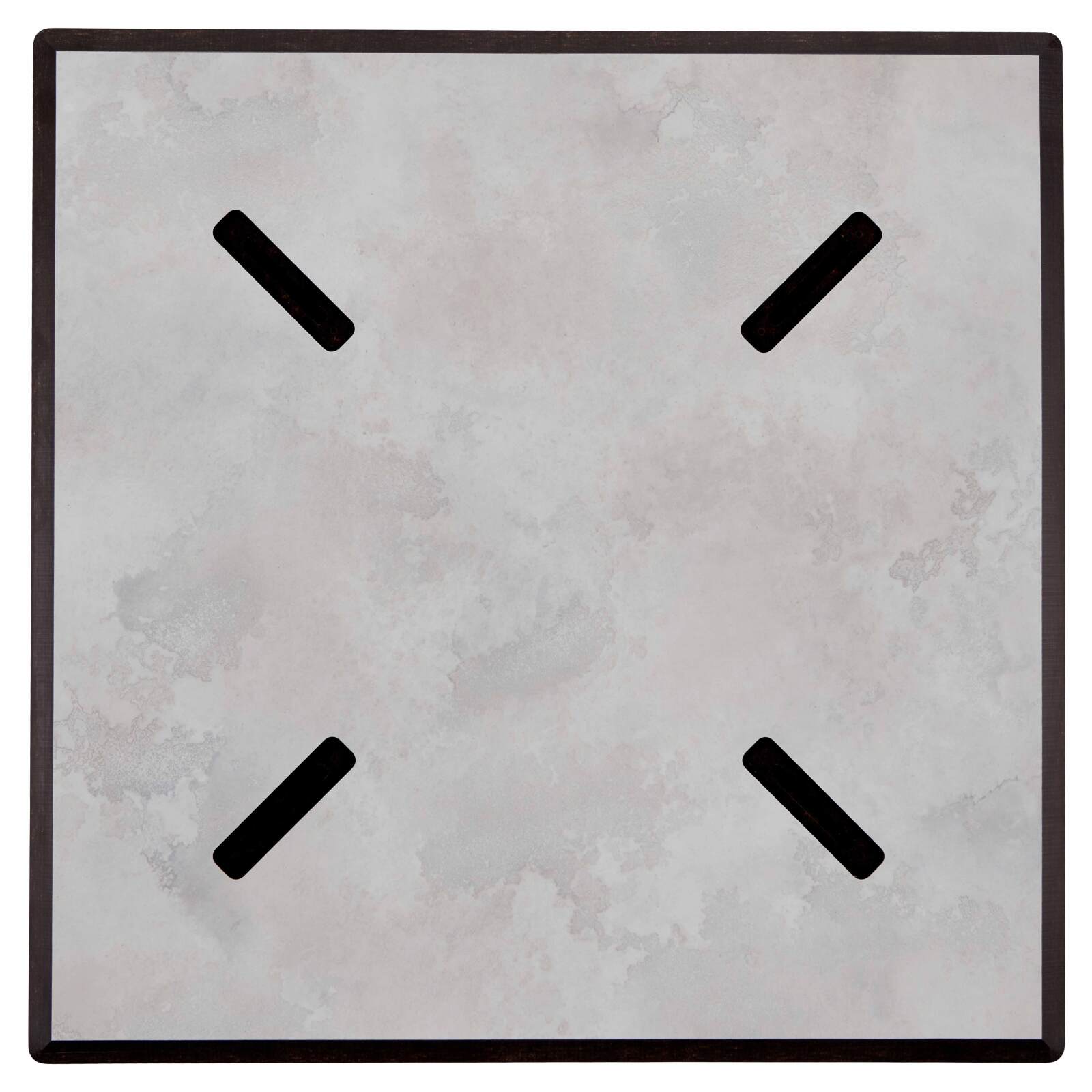 Tavolo da giardino quadrato in HPL 70 x 70 cm, inclinabile