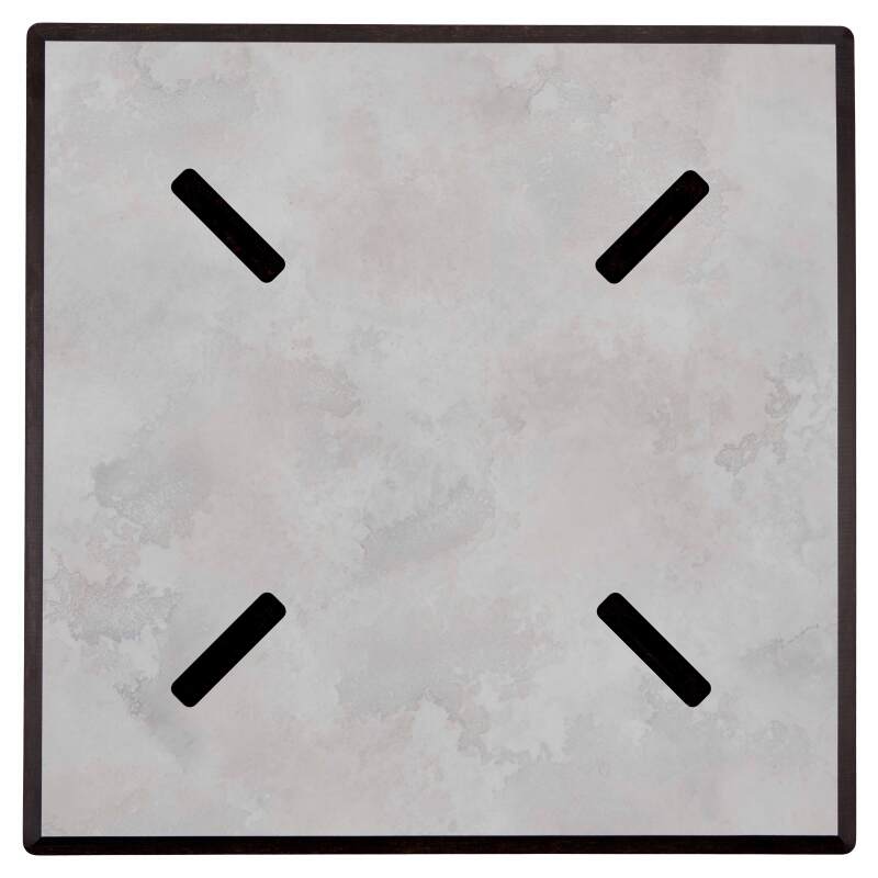 Tavolo da giardino quadrato in HPL 70 x 70 cm, inclinabile (6/7)