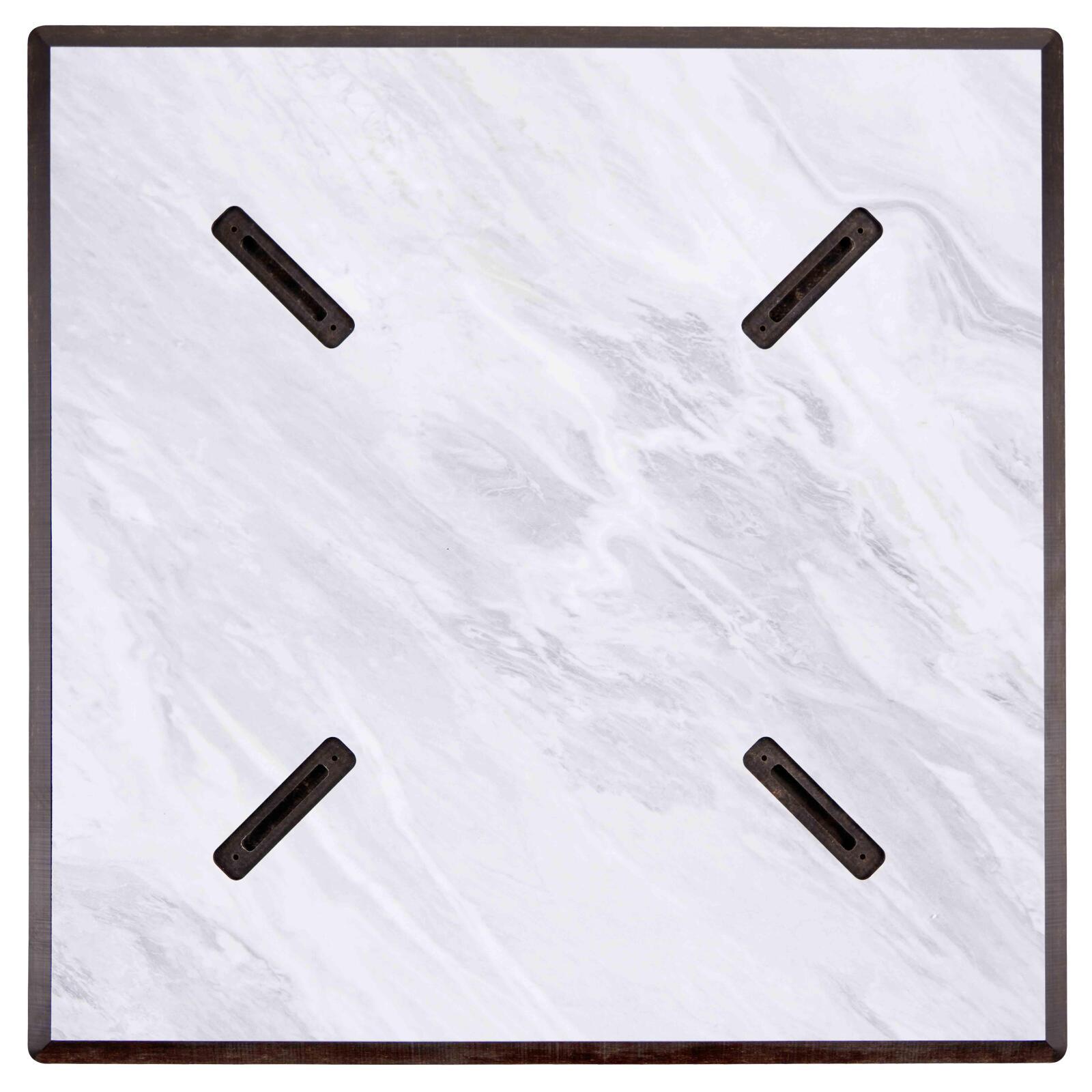 Tavolo da giardino quadrato in HPL 70 x 70 cm, inclinabile