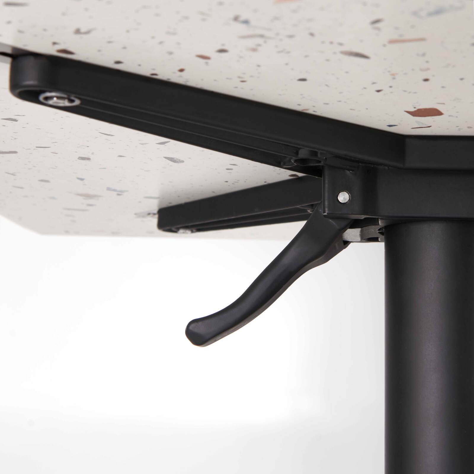 Tavolo da giardino quadrato in HPL 60 x 60 cm, inclinabile