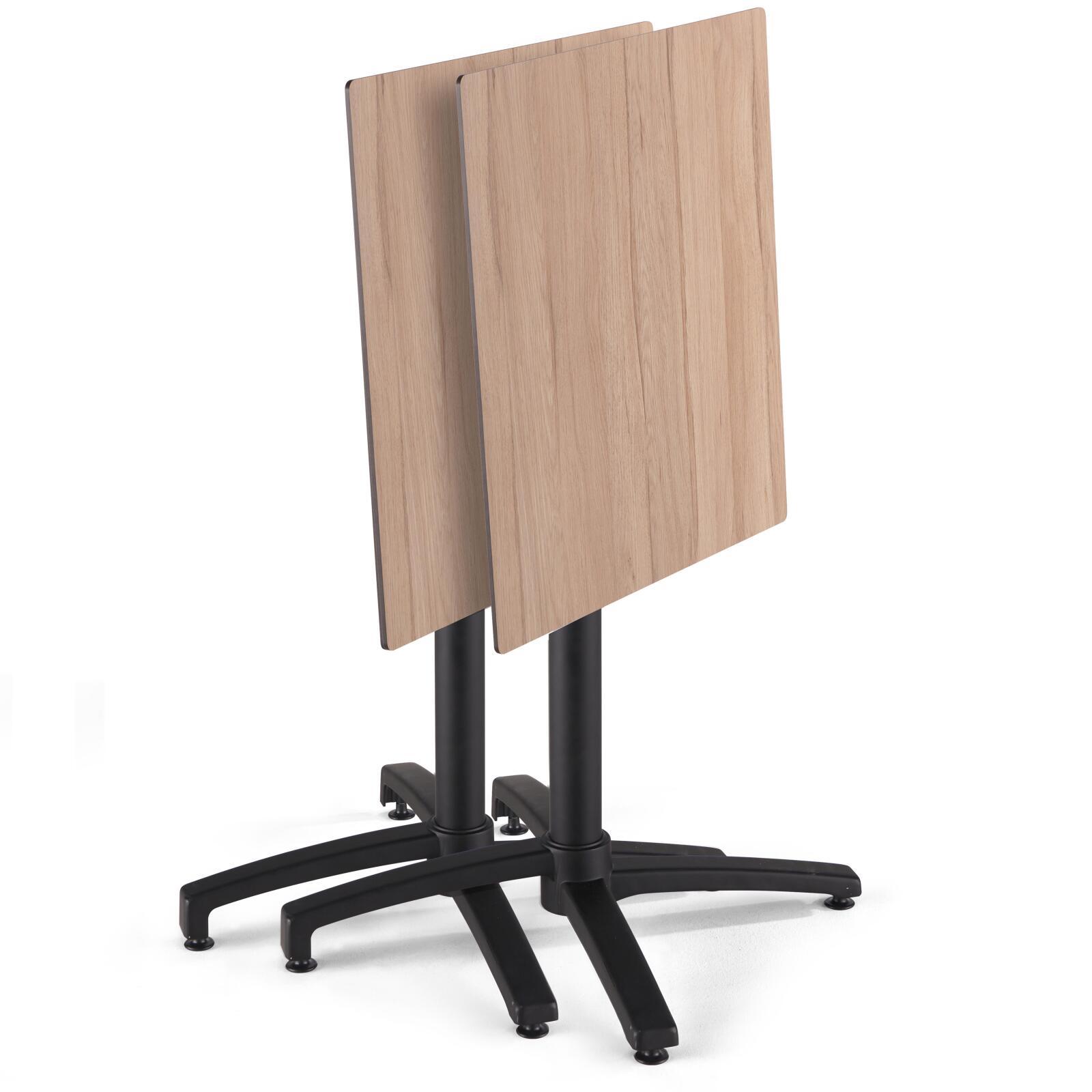 Tavolo da giardino quadrato in HPL 60 x 60 cm, inclinabile