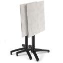 Tavolo da giardino quadrato in HPL 60 x 60 cm, inclinabile