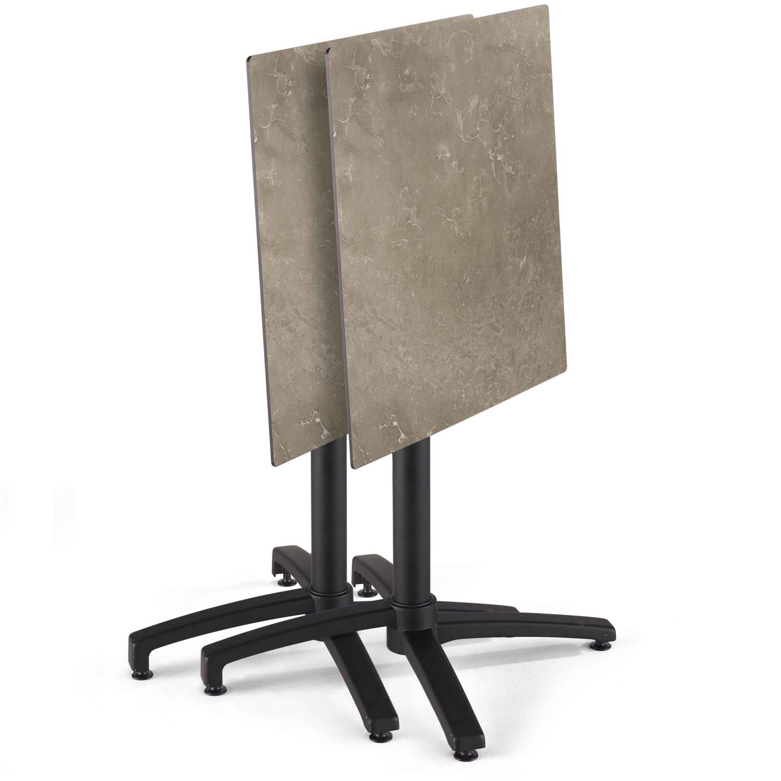 Tavolo da giardino quadrato in HPL 60 x 60 cm, inclinabile