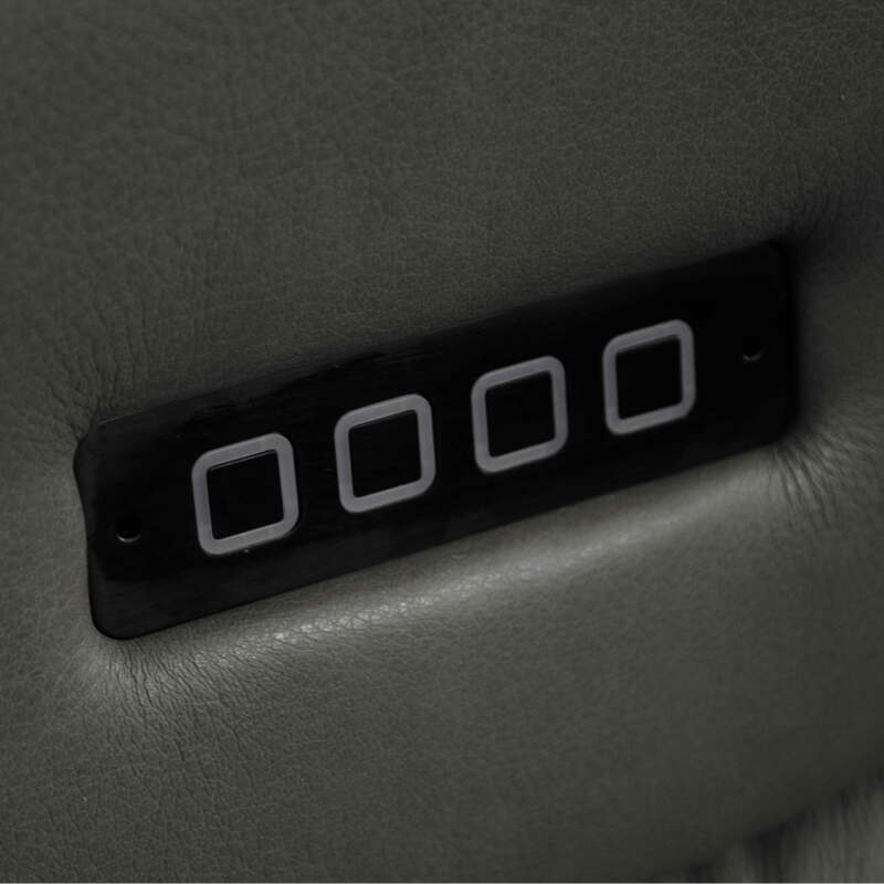 Poltrona relax elettrica in pelle