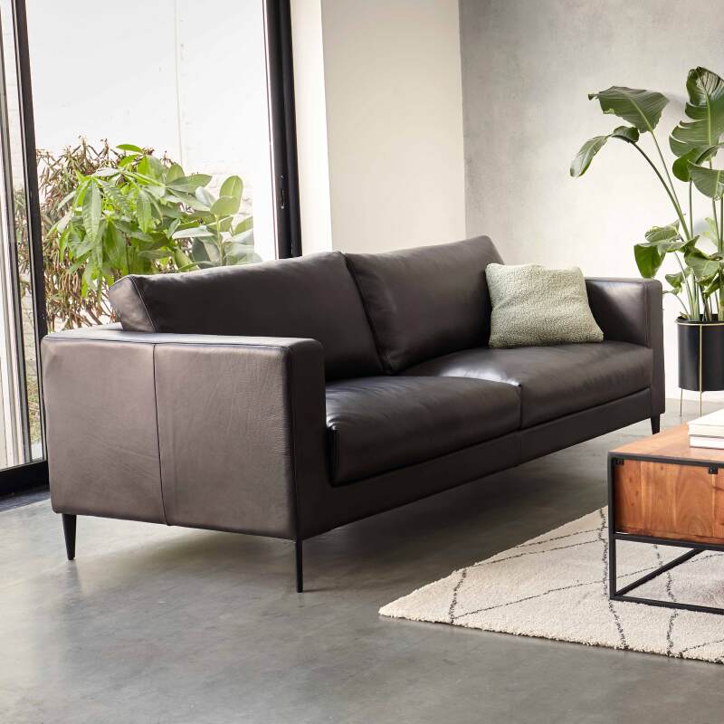 Divano in pelle a 3 posti