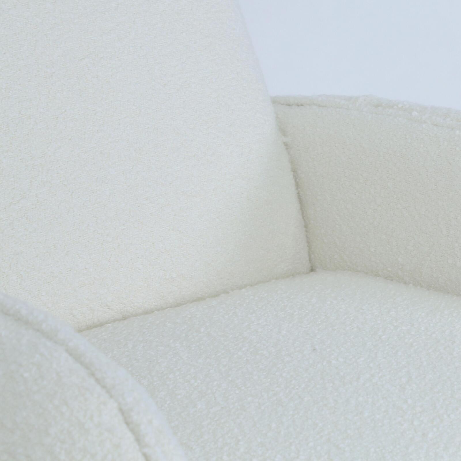 Poltrona vintage in tessuto French terry e legno FSC®