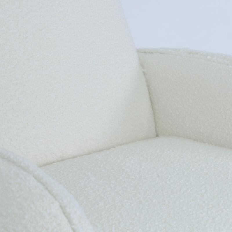 Poltrona vintage in tessuto French terry e legno FSC®