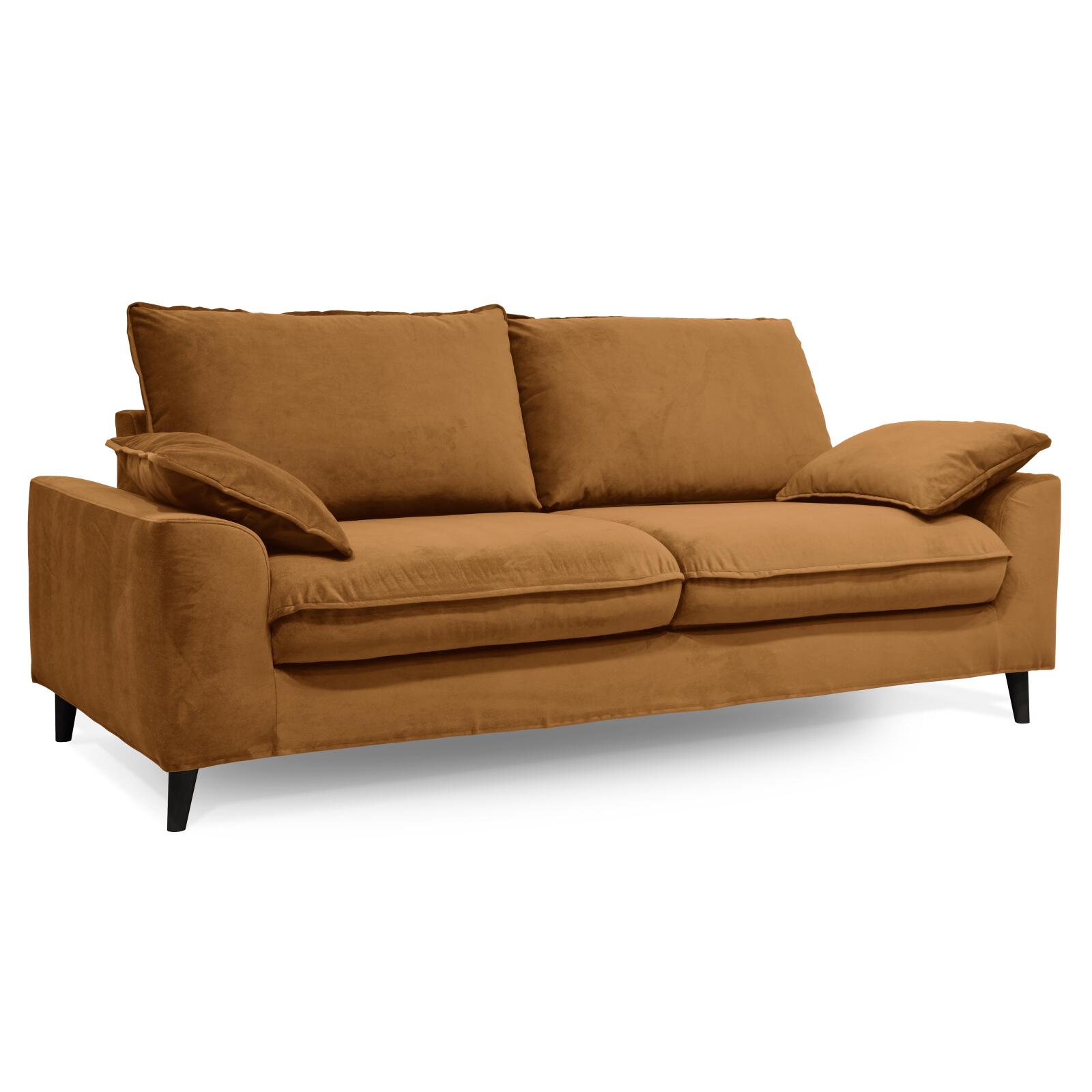 Divano a 3 posti in velluto