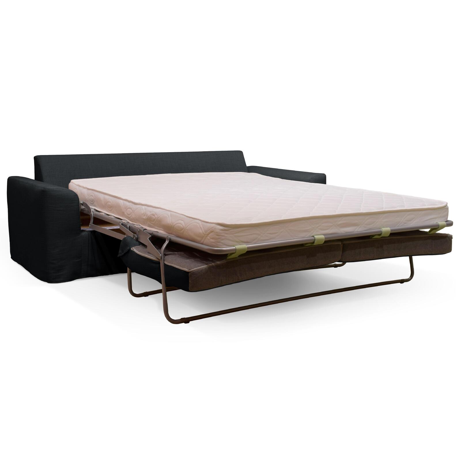 Divano letto in lino misto razza 3 posti