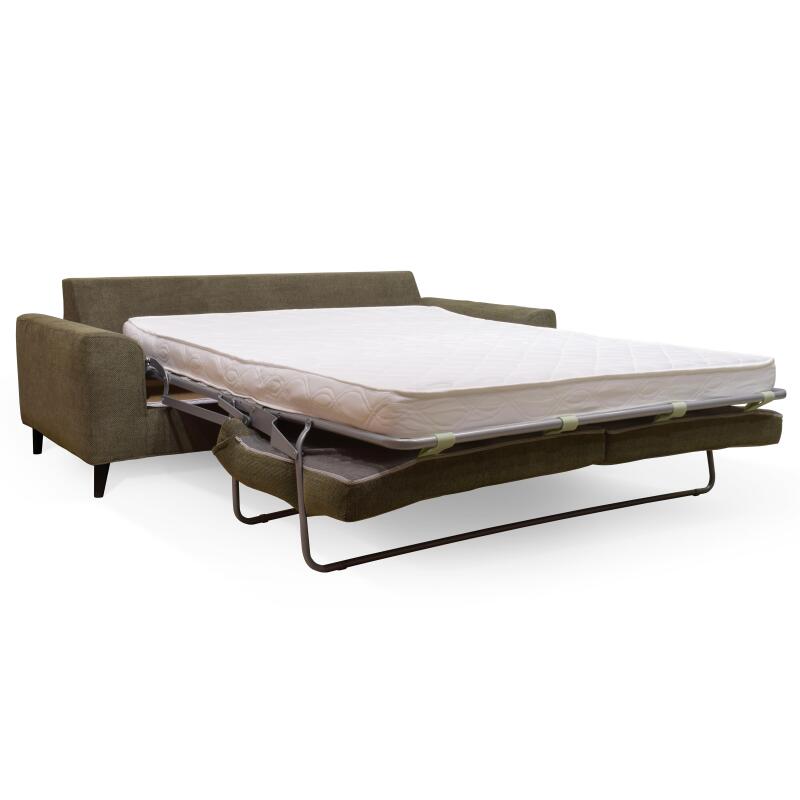 Divano letto a 3 posti in tessuto erica