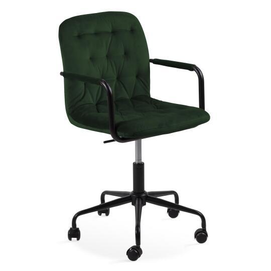 Sedia da ufficio con rotelle in velluto