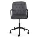 Sedia da ufficio con rotelle in velluto