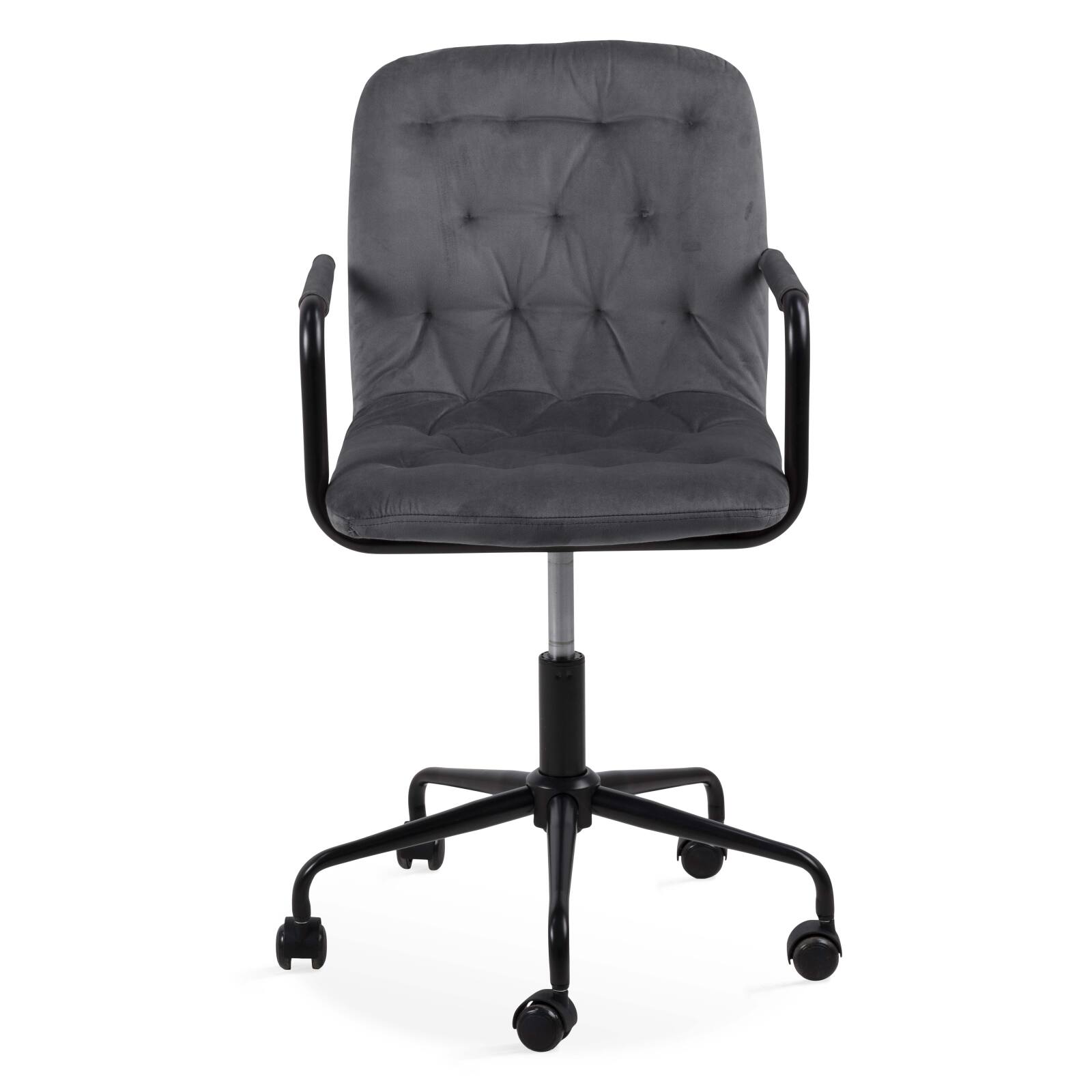 Sedia da ufficio con rotelle in velluto
