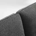 Divano a 3 posti in tessuto bouclette e legno FSC®