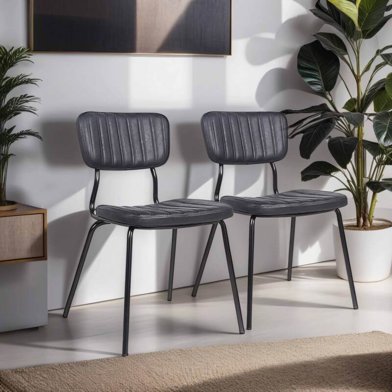 Sedie similpelle e metallo - Set di 2 - Lifestyle