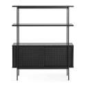 Buffet impiallacciata con ripiani 114 x 94 cm