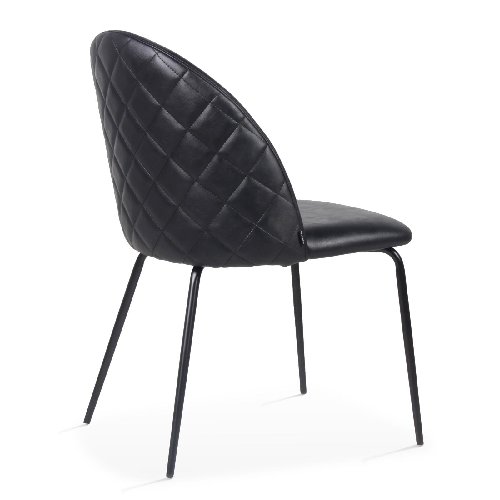 Set di 4 sedie in tessuto rivestito e legno FSC®