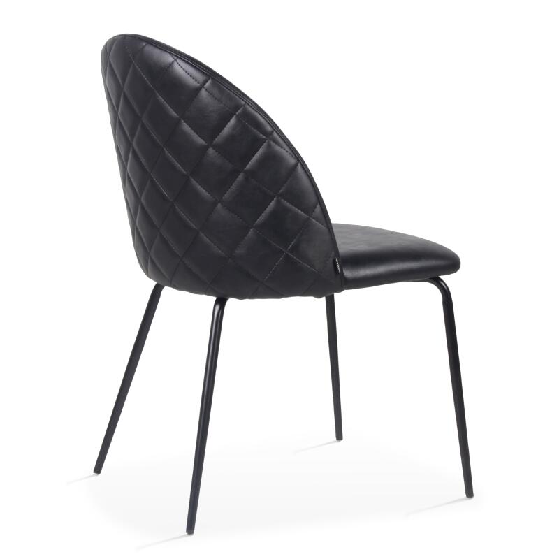 Set di 4 sedie in tessuto rivestito e legno FSC®