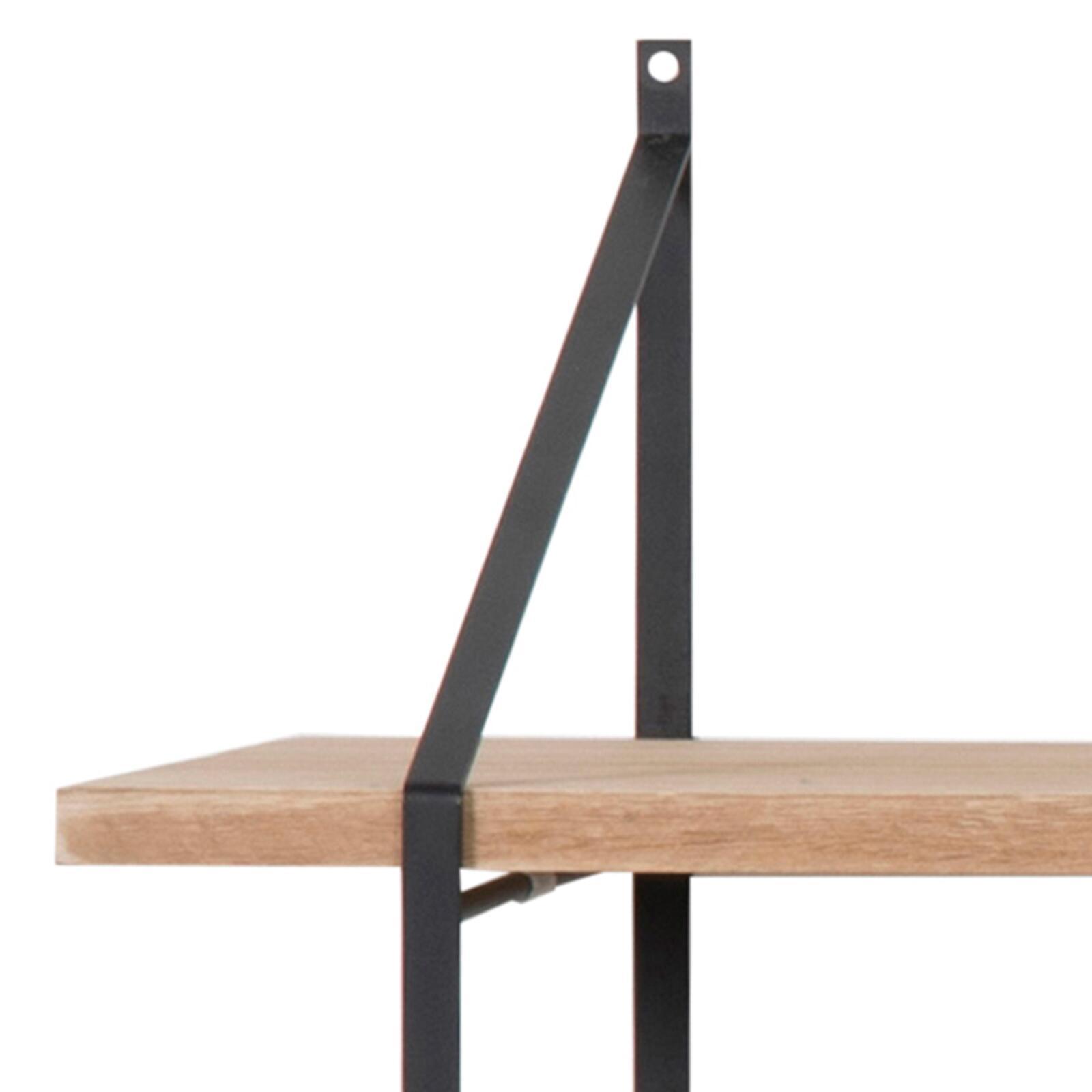 Scaffale da parete in legno massello da 191 cm