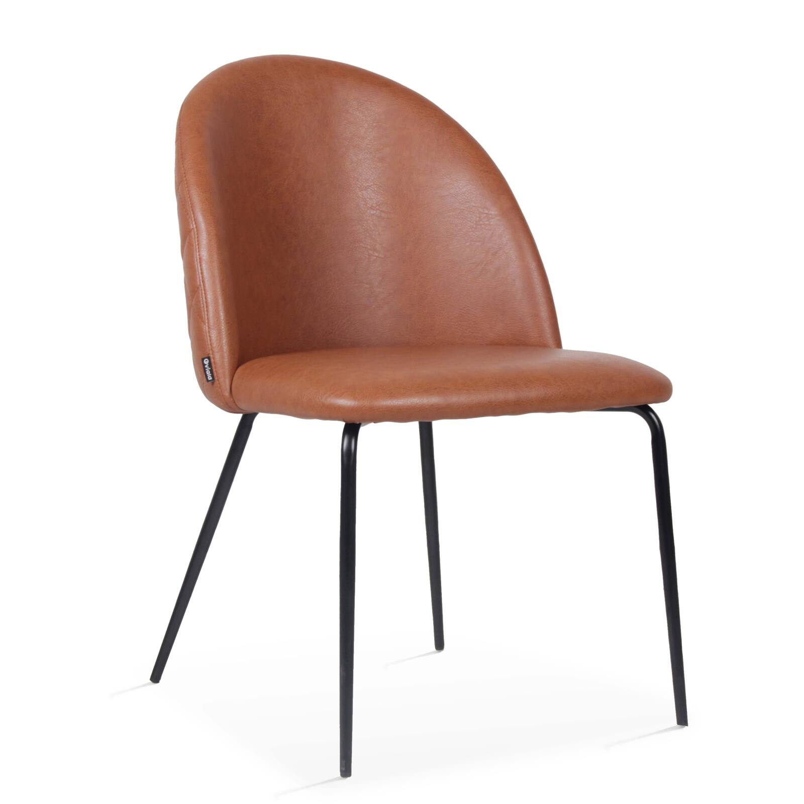 Set di 4 sedie in tessuto rivestito e legno FSC®