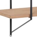 Scaffale da parete in legno massello da 191 cm