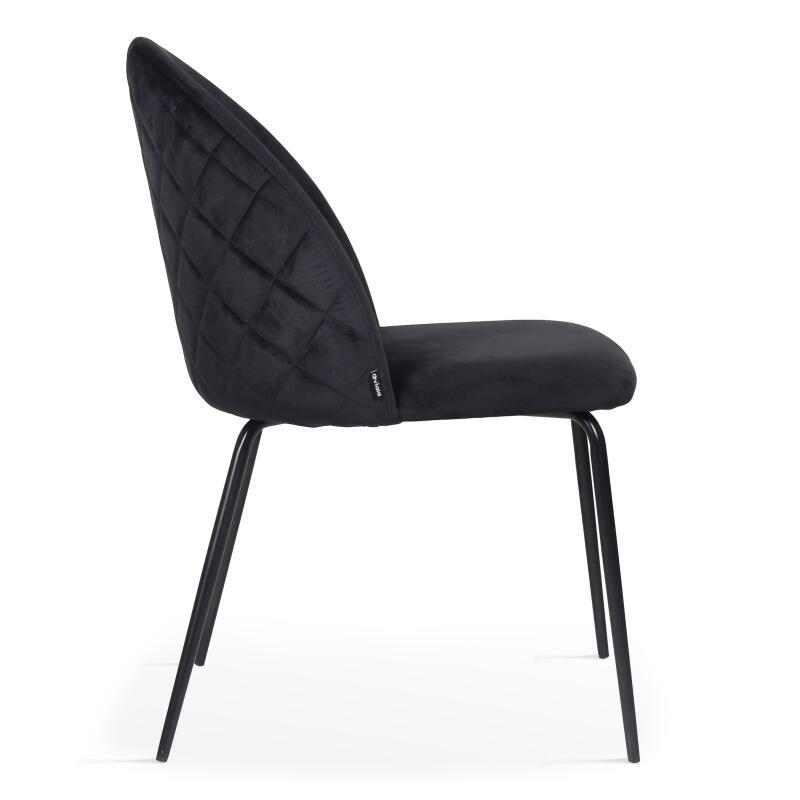 Set di 4 sedie in velluto e legno FSC®