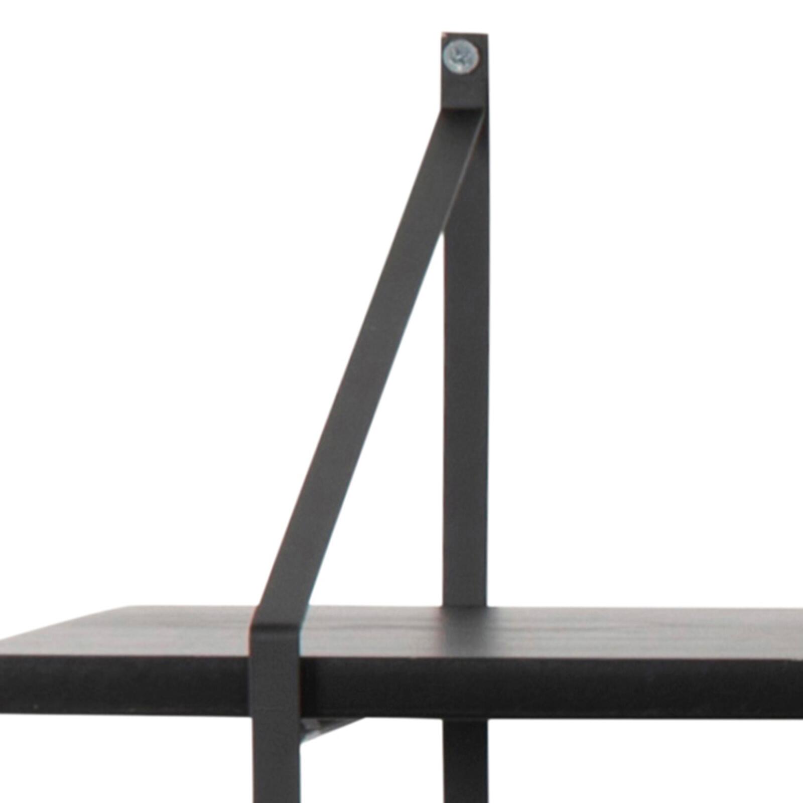 Scaffale da parete in legno massello da 191 cm