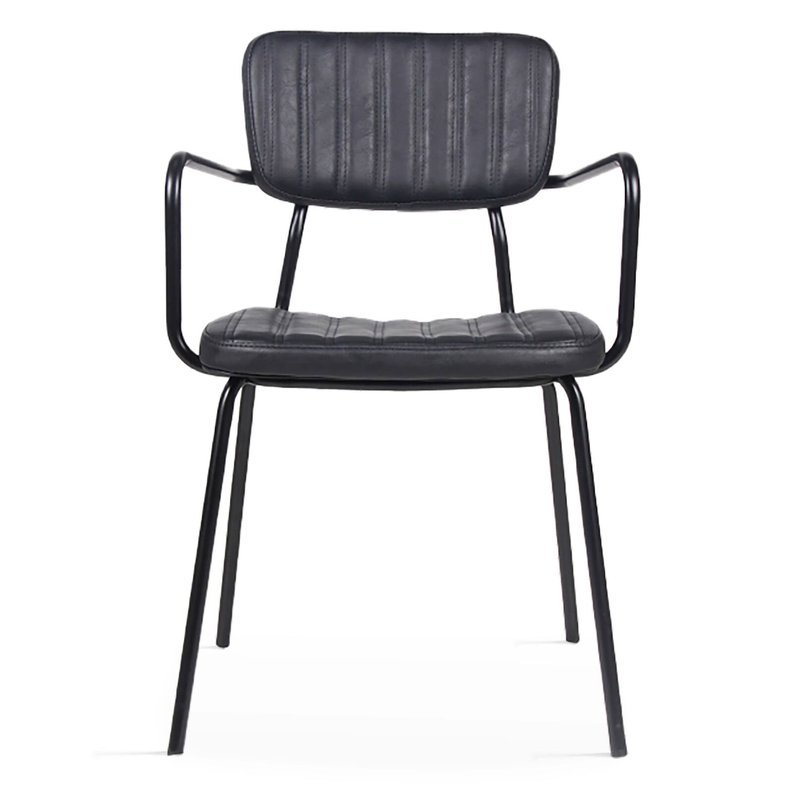 Set di 2 sedie con braccioli in tessuto rivestito e legno FSC®