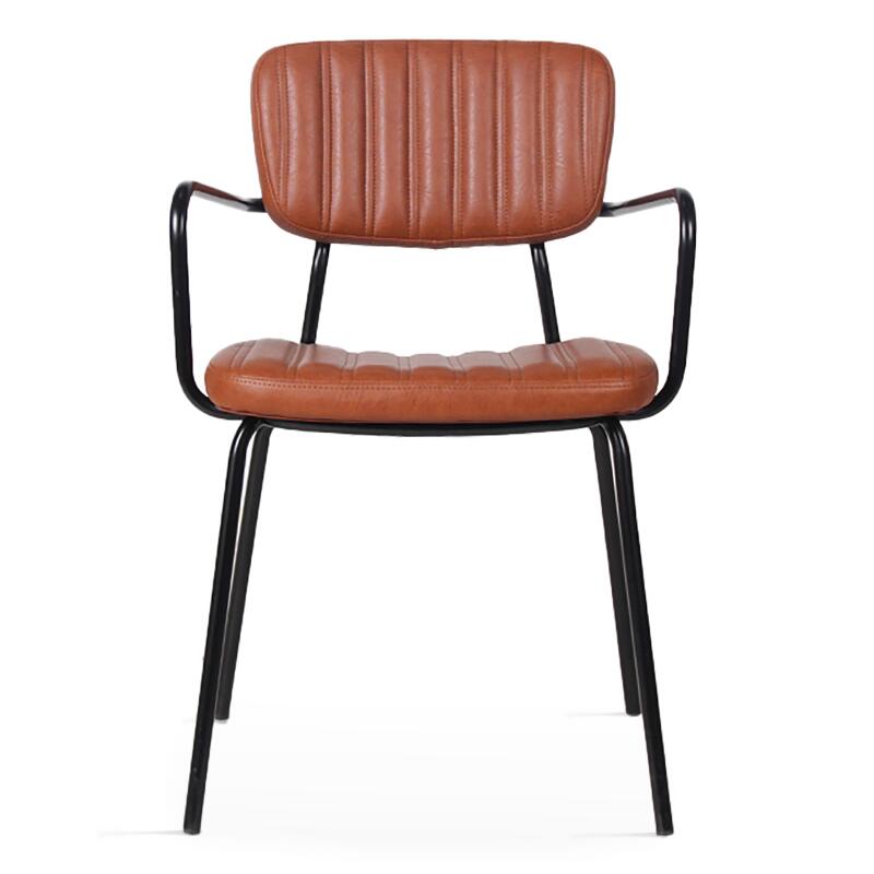 Set di 2 sedie con braccioli in tessuto rivestito e legno FSC®