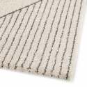 Tappeto rettangolare dal disegno lineare a pelo corto