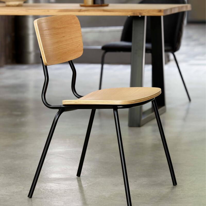 Set di 2 sedie vintage in legno FSC®