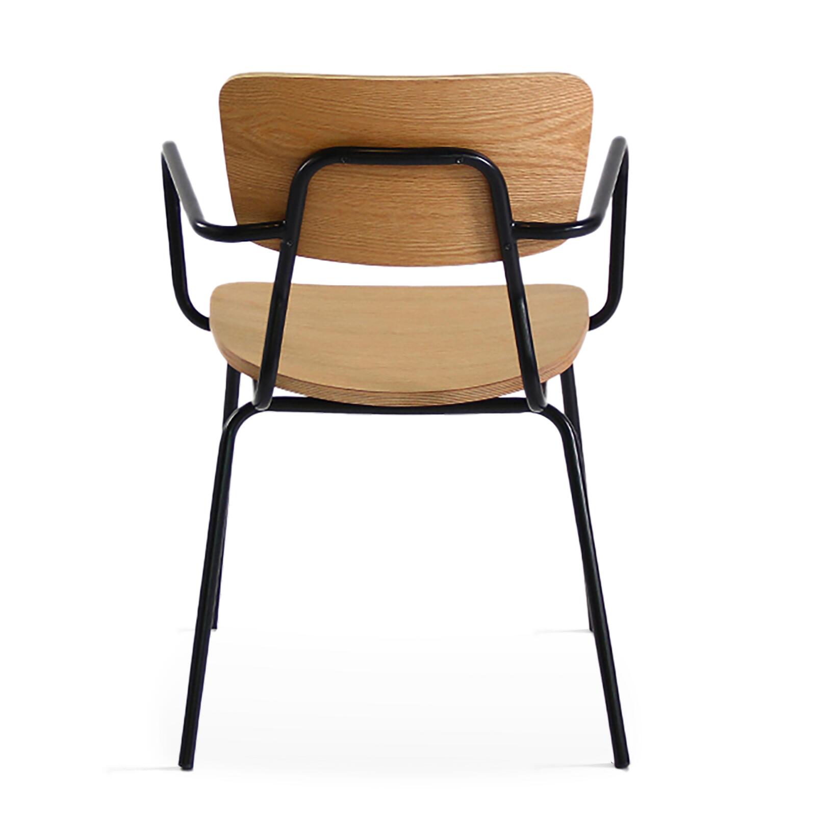 Set di 2 sedie con braccioli in legno FSC® vintage