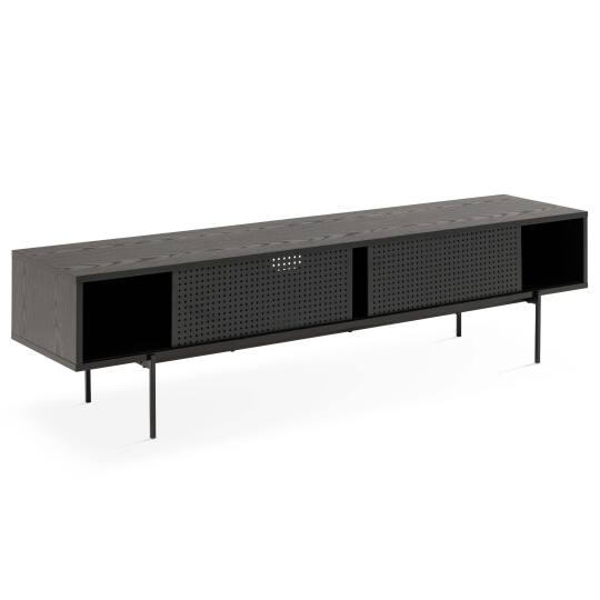 Mobile TV in legno impiallacciato in stile contemporaneo 180 cm