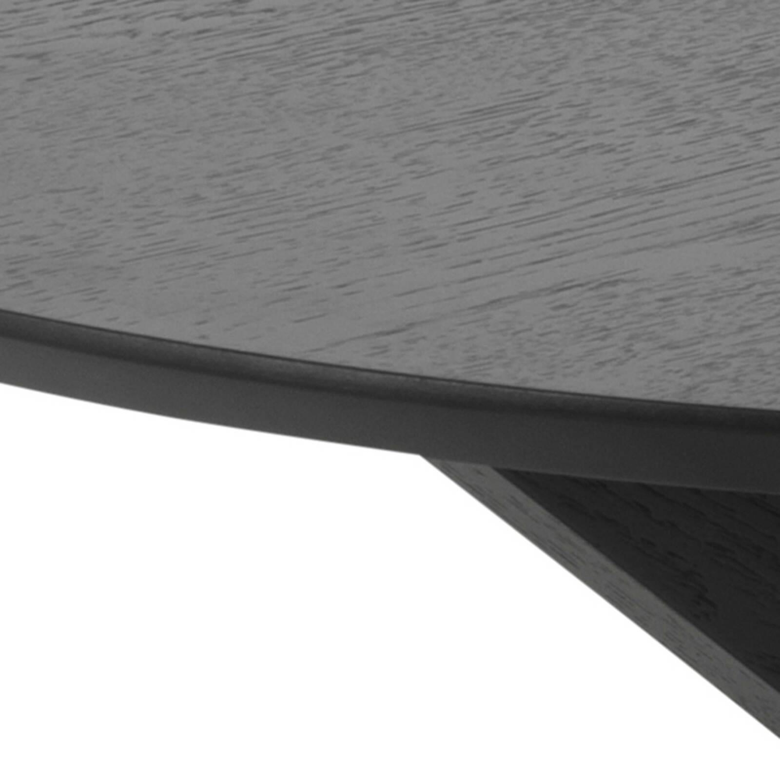 Tavolo da pranzo rotondo impiallacciato rovere Ø 105 cm